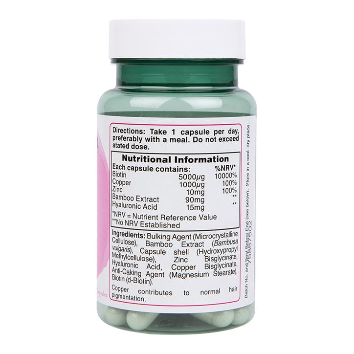 Complesso per capelli alla biotina (Biotin Hair Complex) 30 capsule OLANDA & BARRETT