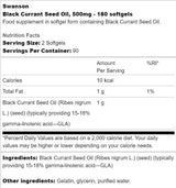 Olio di Semi di Ribes Nero 500 mg 180 Capsule gel
