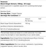 Estratto di Zenzero Nero 100 mg 30 capsule