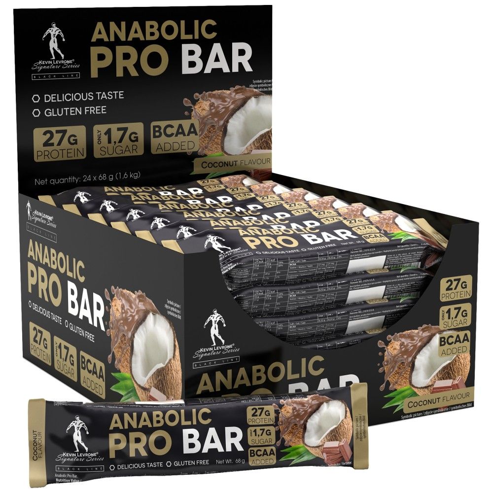 Black Line/Anabolic Pro/Barretta proteica - 24 x 68 grammi