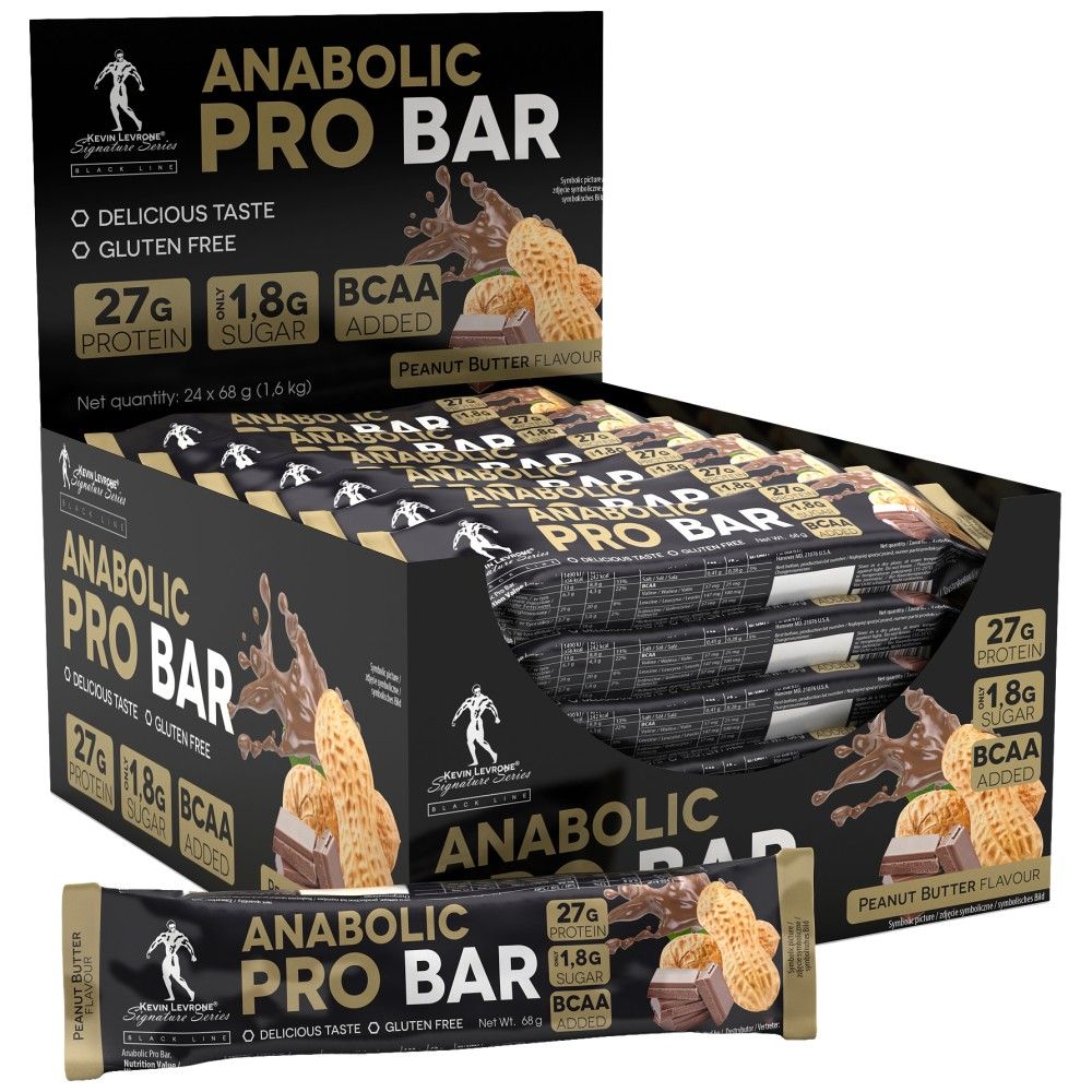 Black Line/Anabolic Pro/Barretta proteica - 24 x 68 grammi