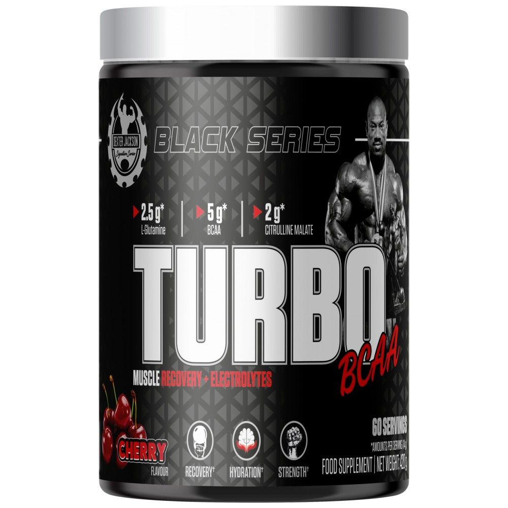 Serie nera | Turbo BCAA Muscle Recovery & Elettroliti - 420 grammi