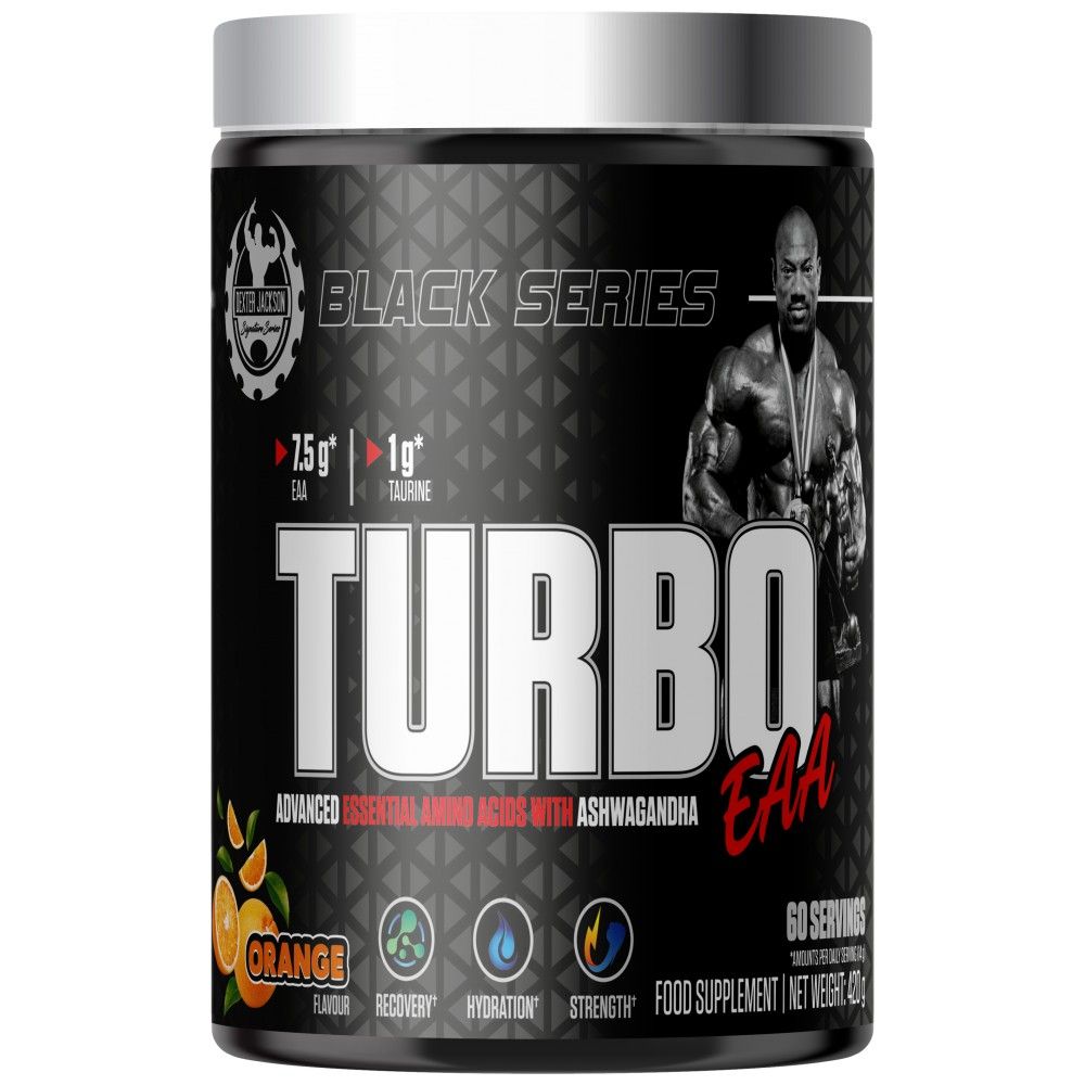Serie nera | Polvere Turbo EAA ~ Aminoacidi essenziali con taurina - 420 grammi