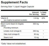 Olio di semi di cumino nero 500 mg - 60 capsule in gel