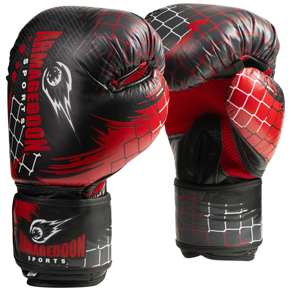 Guantoni da boxe in vera pelle - neri