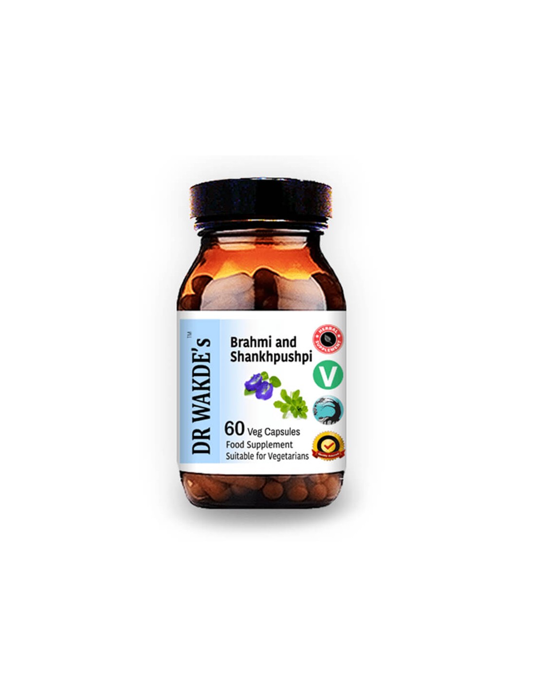 Brahmi & Shankhpushpi - stimola il cervello e ripristina le cellule nervose, 60 capsule