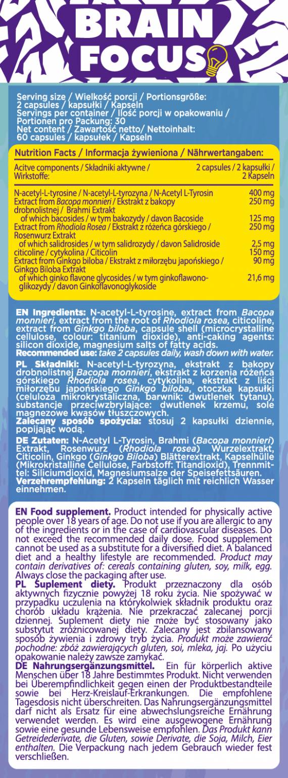 Brain Focus Adapto - 60 capsule