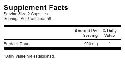 Radice di Bardana 460 mg - 100 capsule