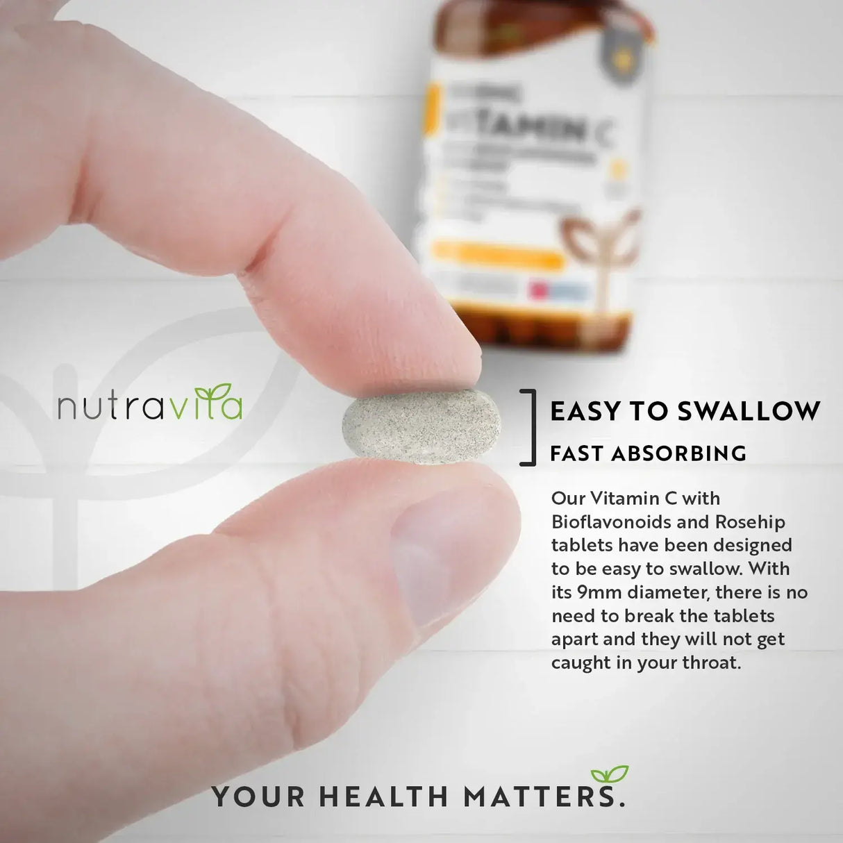 Vitamina C 1000 mg con bioflavonoidi e rosa canina 180 <tc>Nutravita</tc> compresse
