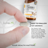 Vitamina C 1000 mg con bioflavonoidi e rosa canina 180 <tc>Nutravita</tc> compresse
