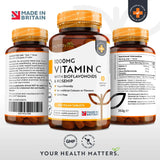 Vitamina C 1000 mg con bioflavonoidi e rosa canina 180 <tc>Nutravita</tc> compresse
