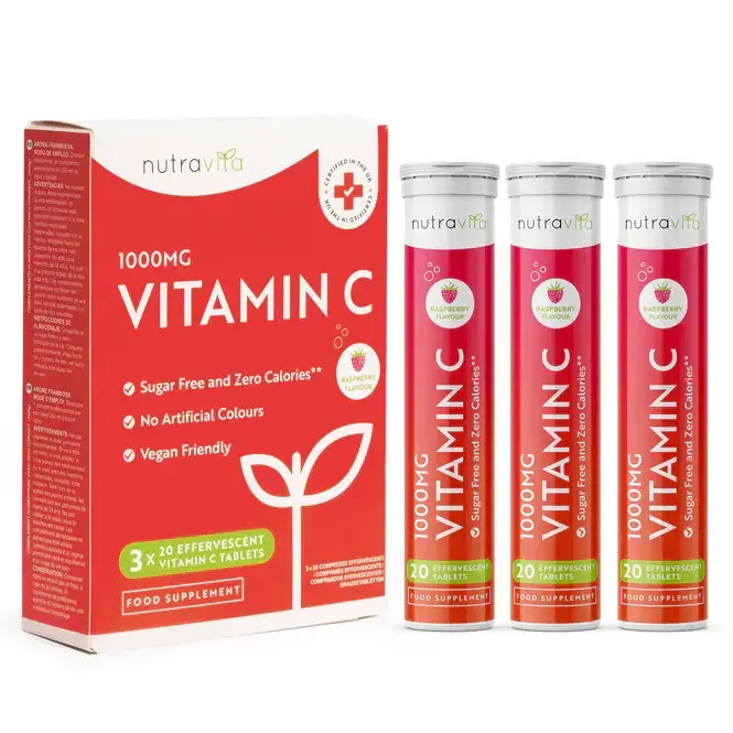 Vitamina C 1000 mg 60 compresse solubili (3x20) <tc>Nutravita</tc>