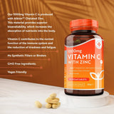 Vitamina C 1000 mg con Zinco (Albion® Zinc) 15 mg 210 compresse <tc>Nutravita</tc>
