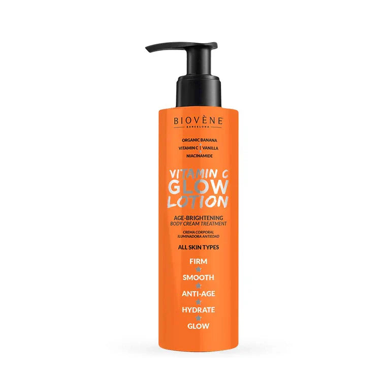 Lozione per il corpo luminosa alla vitamina C con banana biologica per una pelle luminosa 200 ml