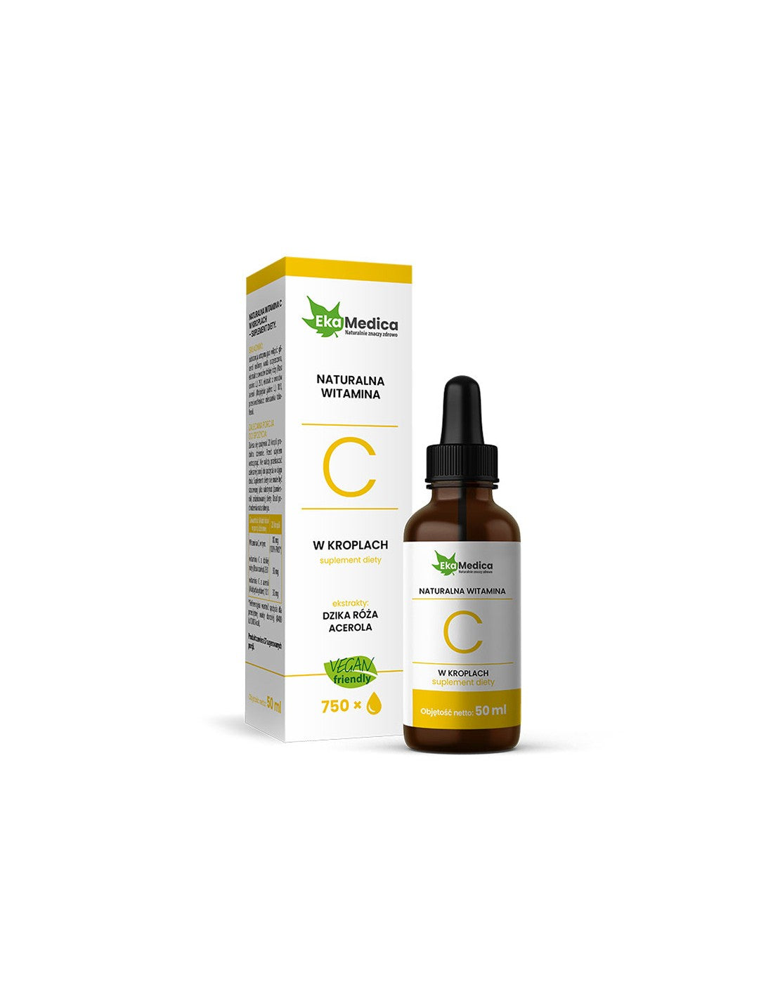 Vitamina C naturale 80 mg gocce, 50 ml EkaMedica