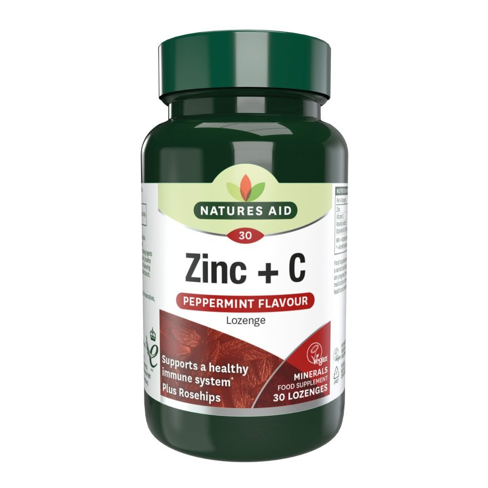 Zinco + Vitamina C (Zinco + Vitamina C) 30 losanghe NaturesAid
