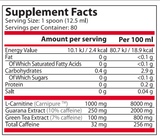 <tc>Pure Nutrition</tc> - CARNI MAX LIQUIDO con GUARANÀ e TÈ VERDE - 1000 ML
