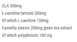 CLA + L-Carnitina + Tè Verde - 120 capsule