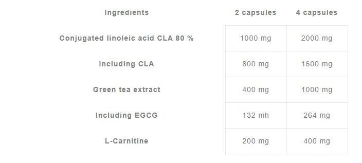 CLA e Tè Verde più L-Carnitina 60 Capsule <tc>Olimp</tc>