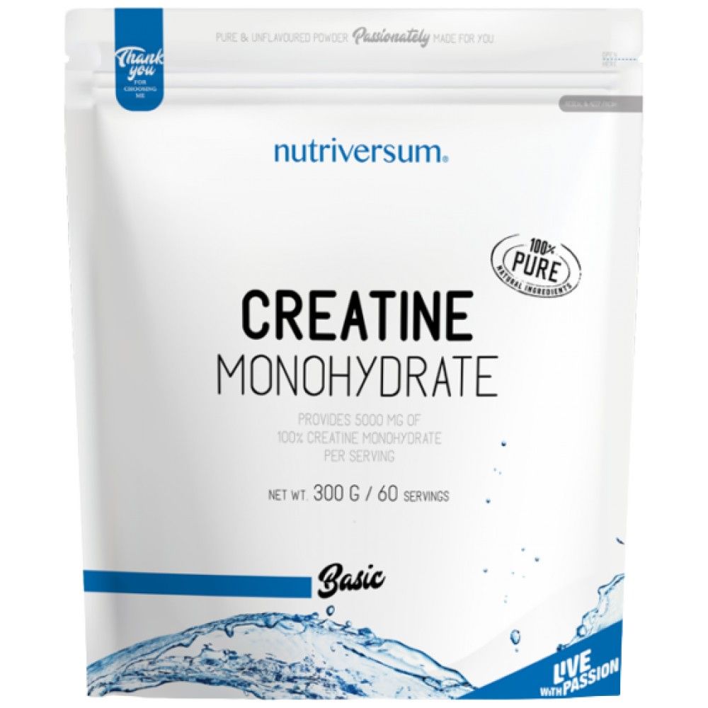 Polvere monoidrata di creatina - 300 grammi