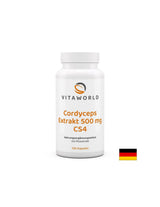 Immunità - Estratto di fungo Cordyceps CS4, 500 mg x 100 capsule
