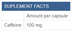 Caffeina Energia 100 mg - 90 capsule