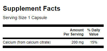 Citrato di Calcio 200 mg - 60 capsule