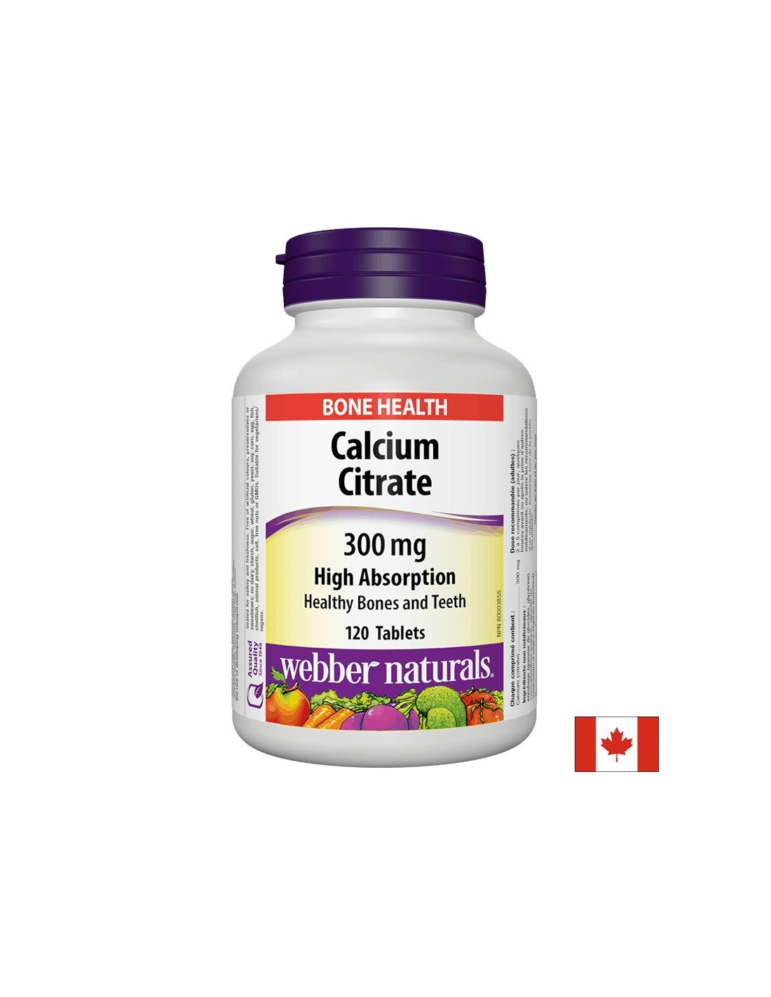 Citrato di calcio, 300 mg, 120 compresse