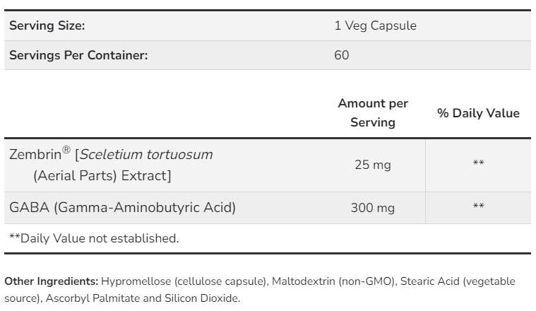 Calma & Concentrati con Zembrin® & GABA - 60 capsule
