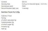 Olio di canola/Spray da cucina - 250 ml