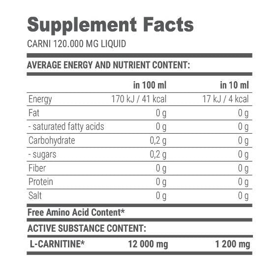 Carni L-Carnitina liquida 120000 - 1000 ml