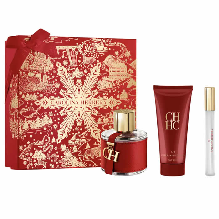 <tc>CAROLINA HERRERA</tc> Ch Eau De Toilette Spray 100ml Set 3 Pezzi