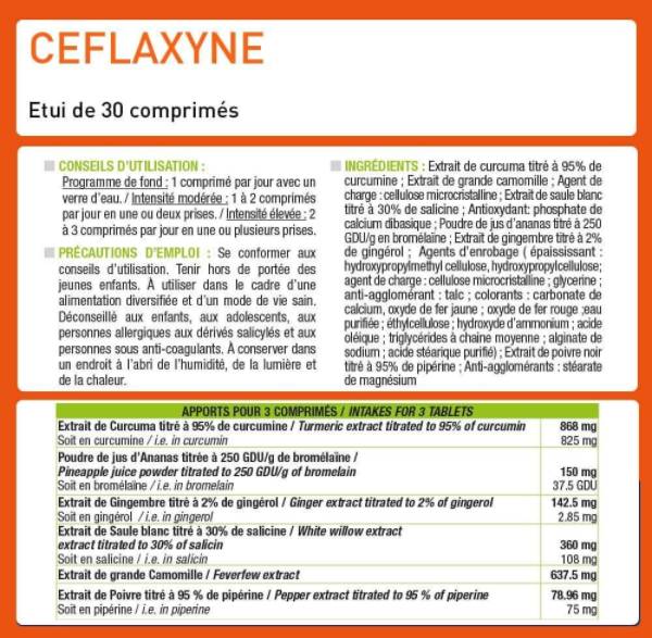 Ceflaxyne® | Analgesico naturale - Calma & Lenisce - 30 Compresse