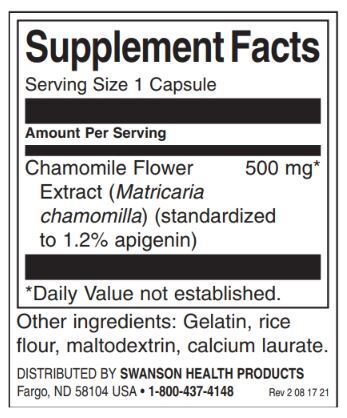 Estratto di fiori di camomilla 500 mg | Apigenina standardizzata - 60 capsule