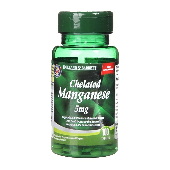 Manganese chelato 5 mg 100 compresse OLANDA & BARRETT