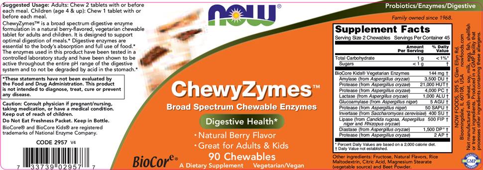ChewyZymes - 90 compresse masticabili