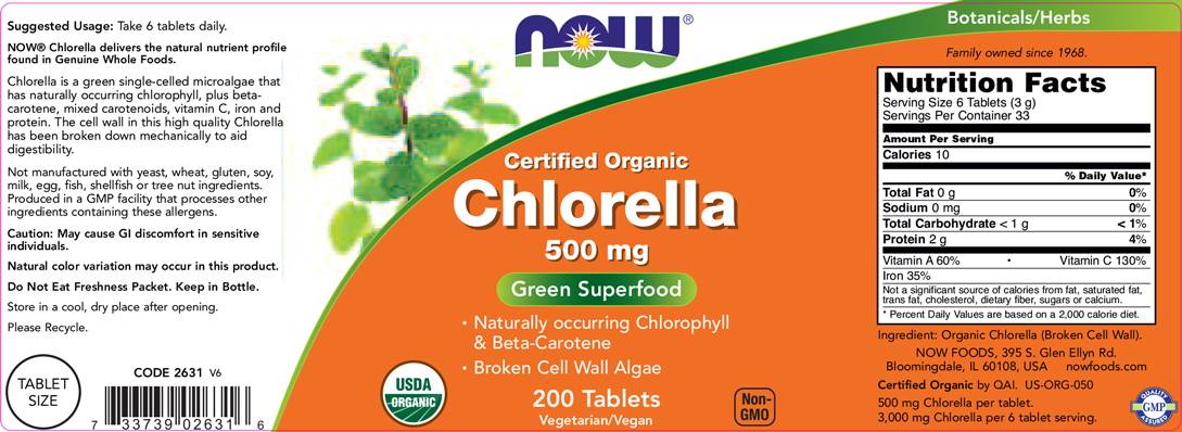 Clorella Organica 500 mg - 200 Compresse