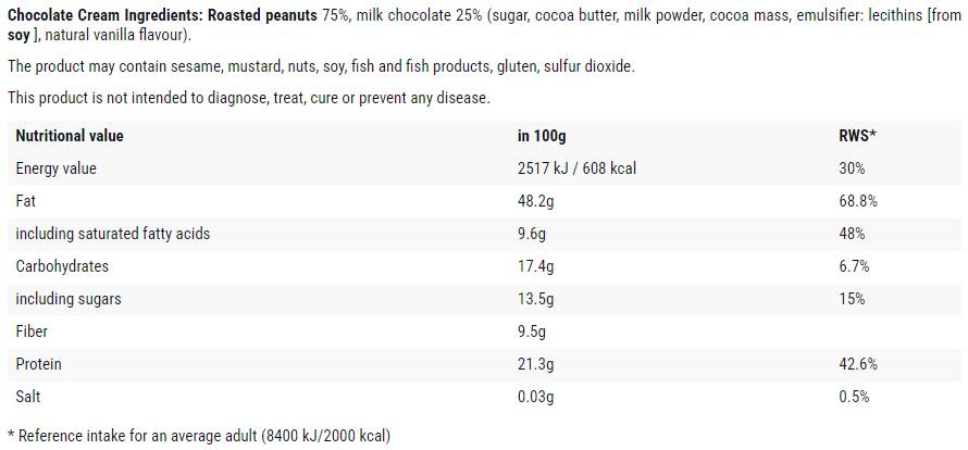 Crema al cioccolato - 500 grammi