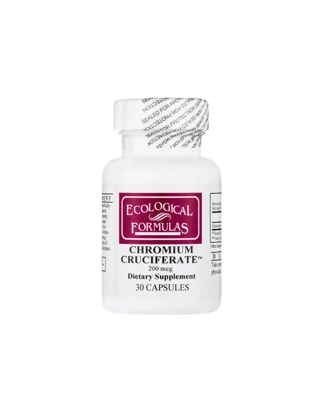 Cromo Cruciferato/Cromo, 200 µg, 30 capsule Formule Ecologiche