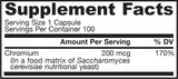 Cromo GTF 200 mcg 100 capsule
