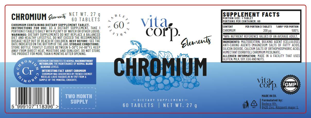 Cromo Picolinato 200 mcg - 60 Compresse