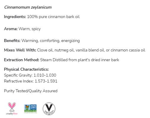Olio di corteccia di cannella | Cinnamomum Zeylanicum puro al 100% - 30 ml