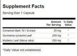 Complesso di gelso e gimnema alla cannella 525 mg - 120 capsule