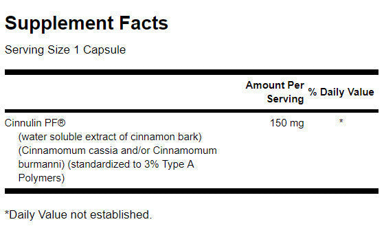 Estratto di cannella Cinnulin PF 150 mg - 120 capsule