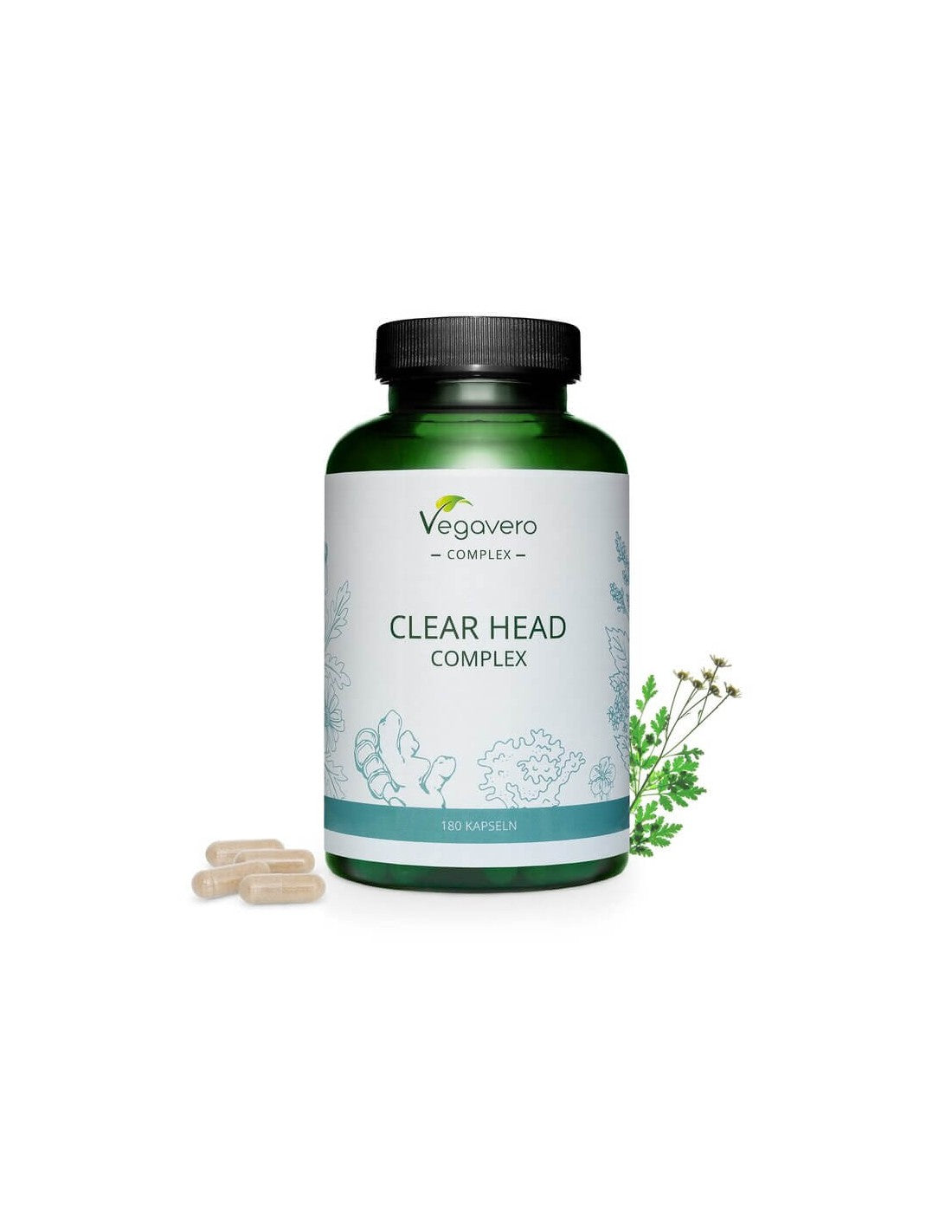 Clear Head Complex, 180 capsule, 100% vegano <tc>Vegavero</tc>