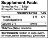 CoQ10 100 mg/60 capsule
