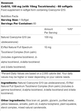 CoQ10 100 mg | Con 10 mg di Tocotrienoli 60 Capsule Gel
