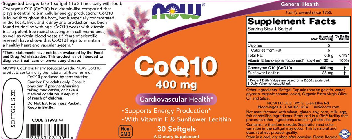 CoQ10 400 mg - 30 capsule gel