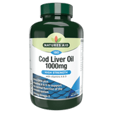 Olio di fegato di merluzzo 1000 mg 180 capsule molli NaturesAid