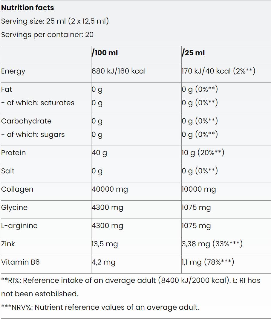 Collagene liquido 10.000 | Senza Zucchero - 500 ml